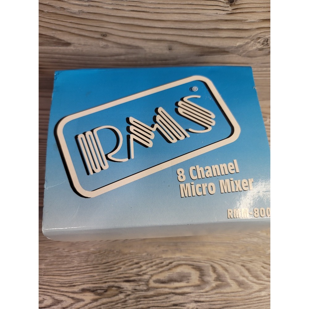 8 channel micro mixer new in box RMS